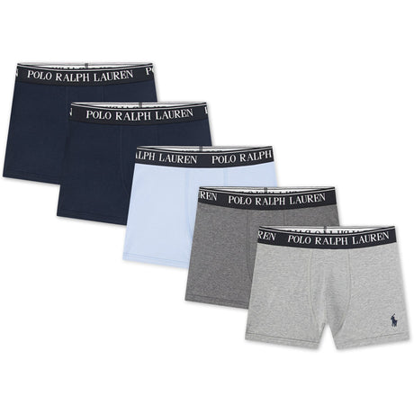 Polo Ralph Lauren Office Blue Cotton Stretch 5-Pack Boxer