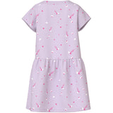 Name It Lavender Fog White Florals Nmfvilinse Capsl Dress