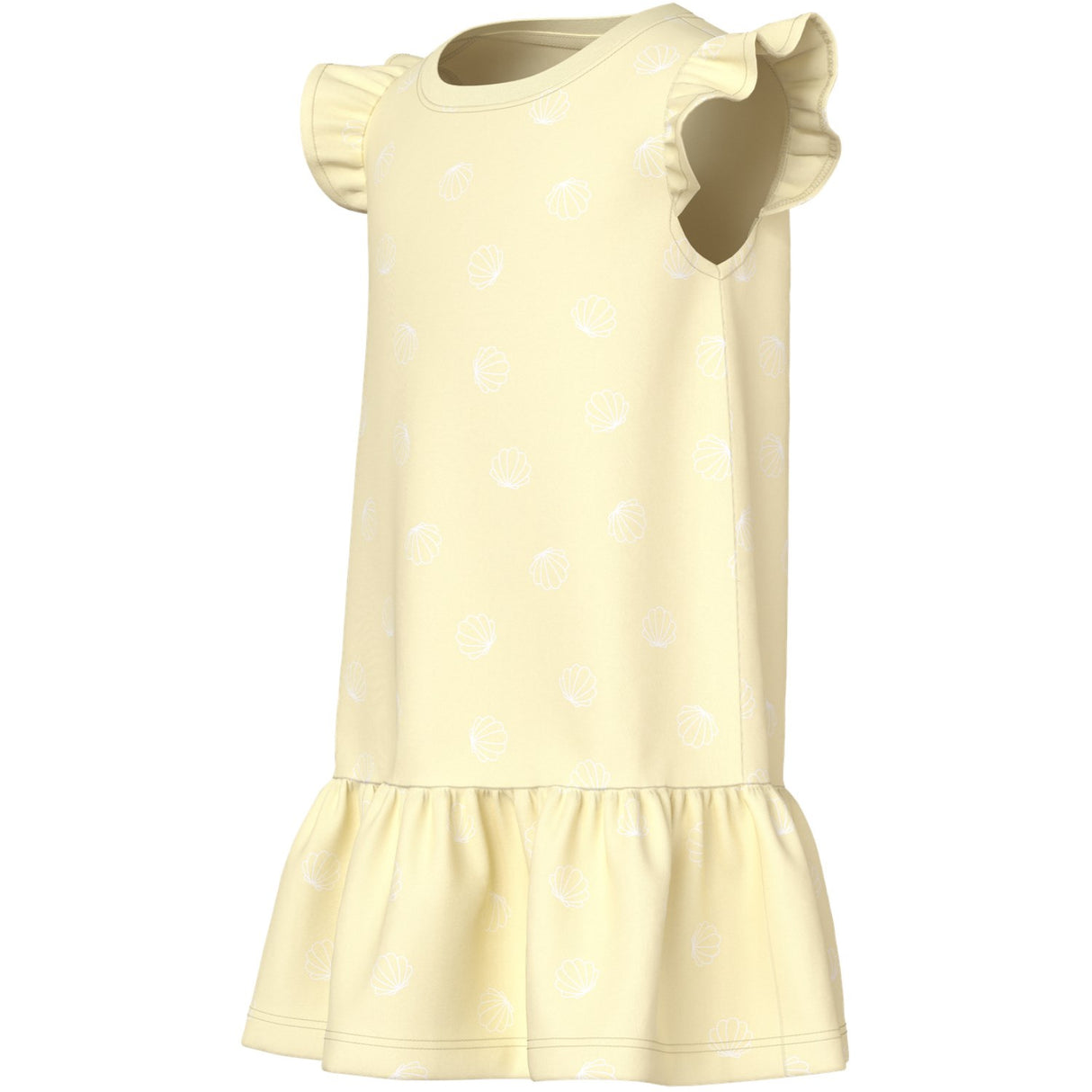 Name It Pear Sorbet Sea Shells White Nmfvida Capsl Dress