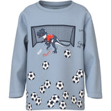 Name It Blue Fog Football Nmmvilasse Ls Nreg Top