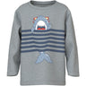 Name It Grey Melange Shark Nmmvilasse Ls Nreg Top