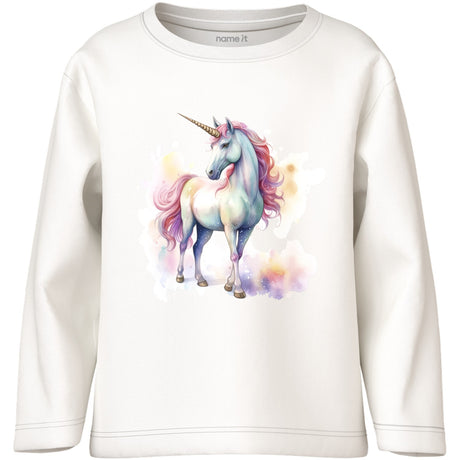Name It Cloud Dancer Pink Unicorn Nmfvotea Ls Nreg Top