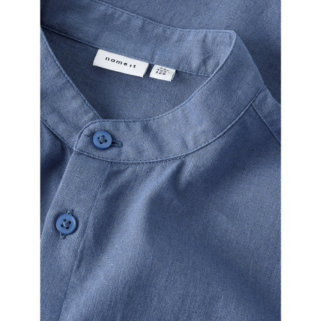 Name It Vintage Indigo Nkmfalinnen Ss Shirt
