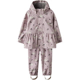Name It Keepsake Lilac Swan Nmfdry10 Rain Set Aop Fo