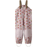 Name It Keepsake Lilac Strawberry Nmfalfa08 Softshell Bib Pants Aop Fo