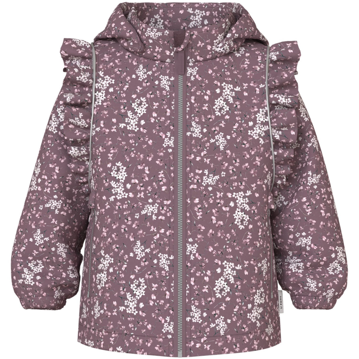 Name It Grape Shake Floral Dream Nmfalfa08 Softshell Jacket Frill Aop Fo