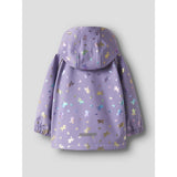 Name It Sunlit Allium Bow Nmfalfa08 Softshell Jacket Foil Aop Fo