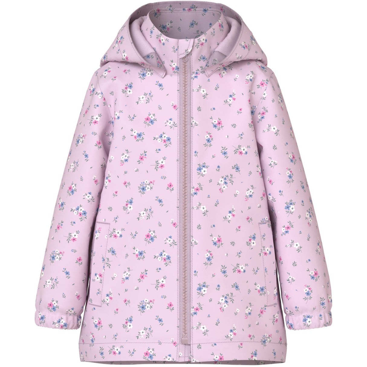 Name It Lilac Snow 4 Floral Patchwork Nmfmaxi Jacket Li Aop Noos