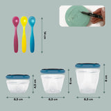 Babymoov Multi Food Containers Multi Set + Spoons