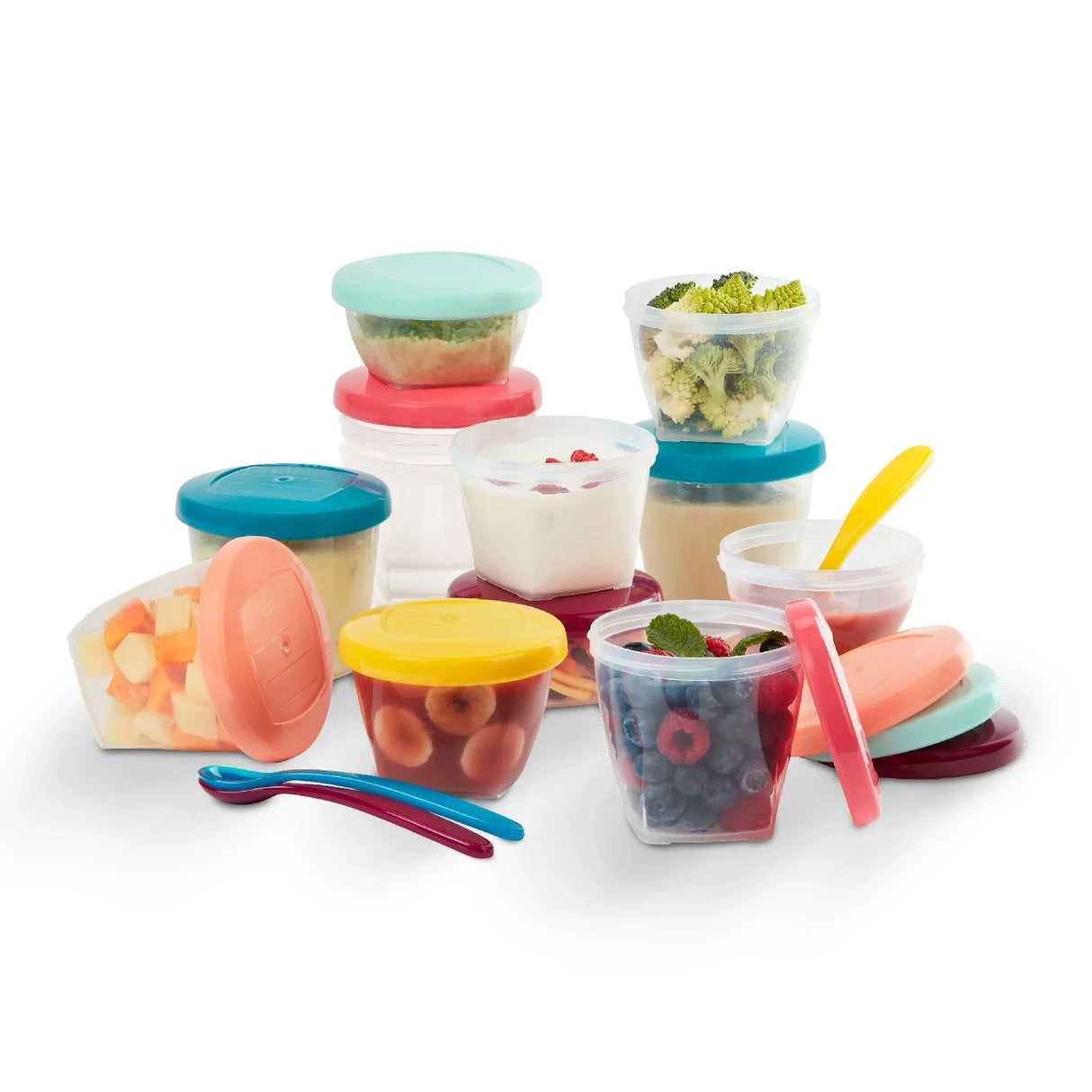 Babymoov Multi Food Containers Multi Set + Spoons