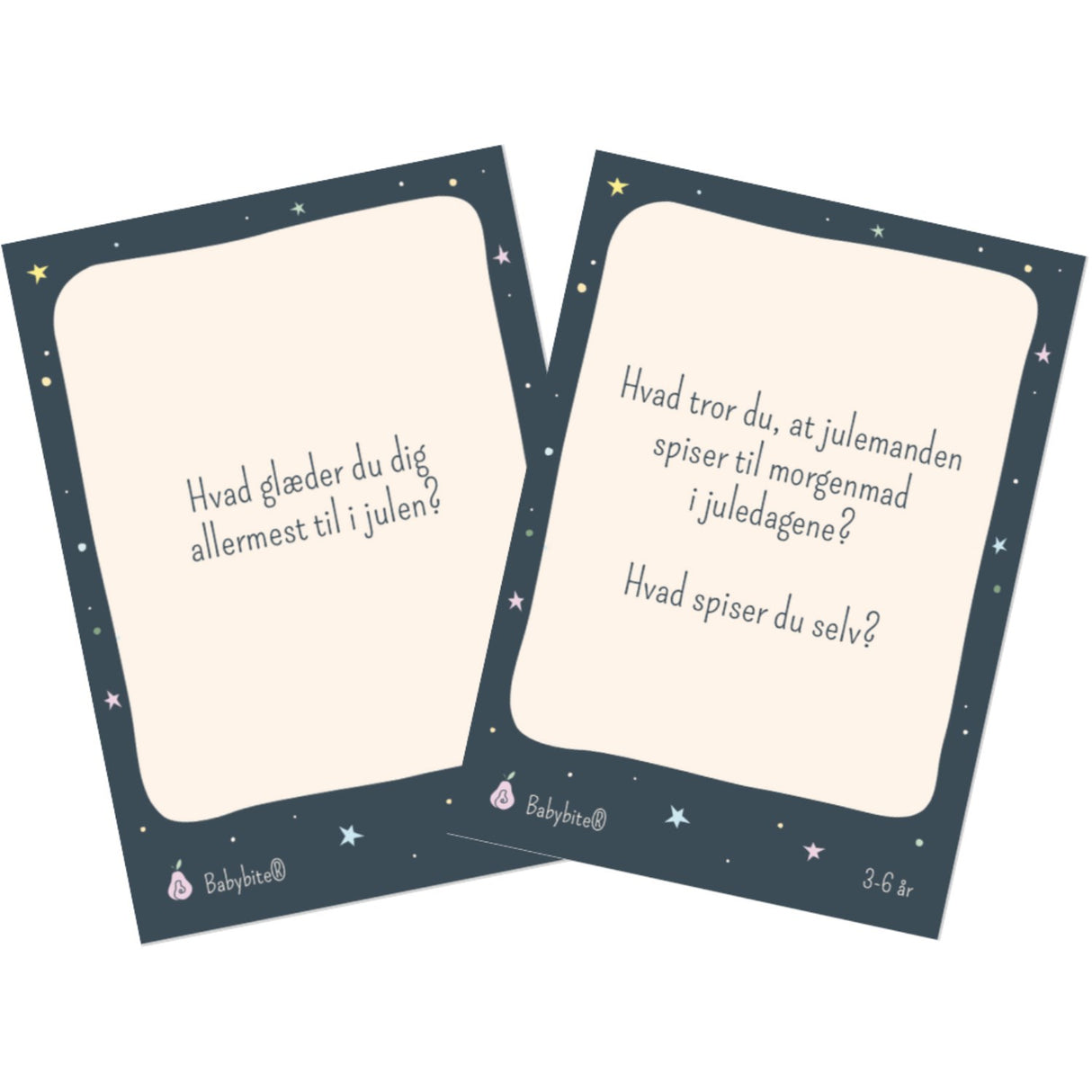 Babybite SPISEKORT: Samtalekort Til Magiske Julemåltider