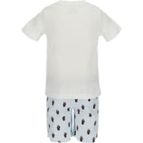 Polo Ralph Lauren White / Elite Blue Ss Bear Tee And Short Set