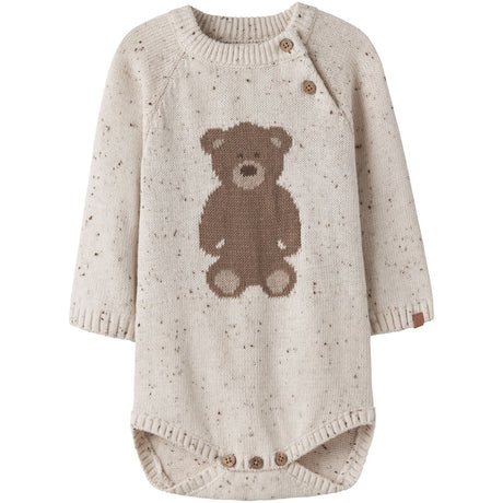 Lil'Atelier Turtledove Teddy Nbngalto Ria Ls Knit Body Lil