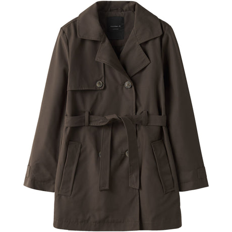 Name It Chocolate Brown Nkfmadelin Trench Coat Noos