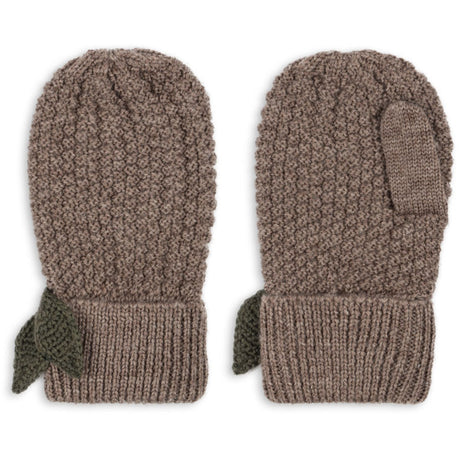 Konges Sløjd Bunny Brown Melange Fruity Mittens