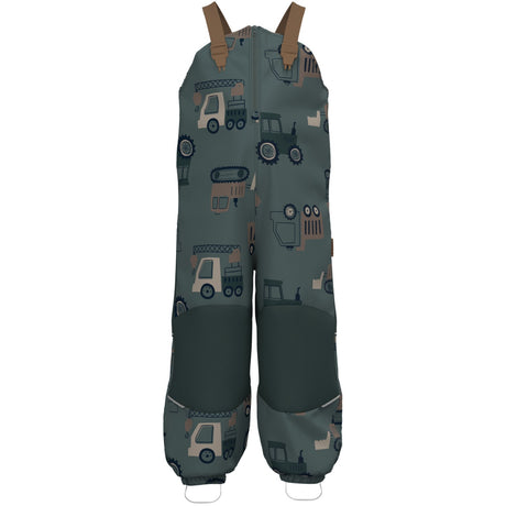 Name It Balsam Green Machines Nmmalfa08 Softshell Bib Pants Aop Fo