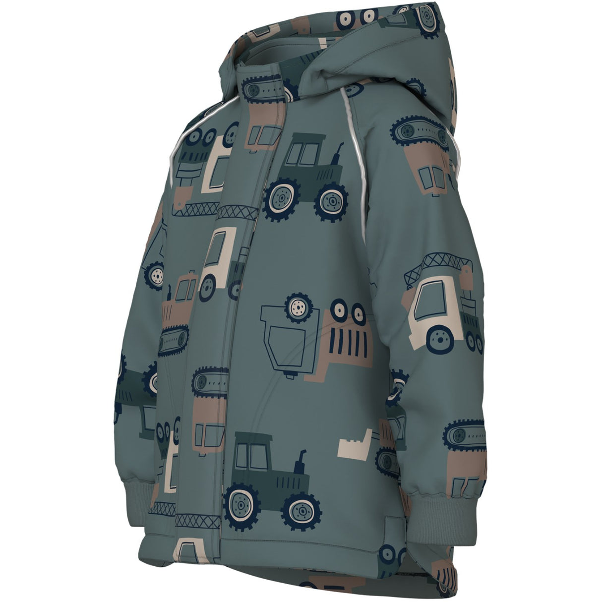 Name It Balsam Green Machines Nmmalfa08 Softshell Jacket Aop Fo