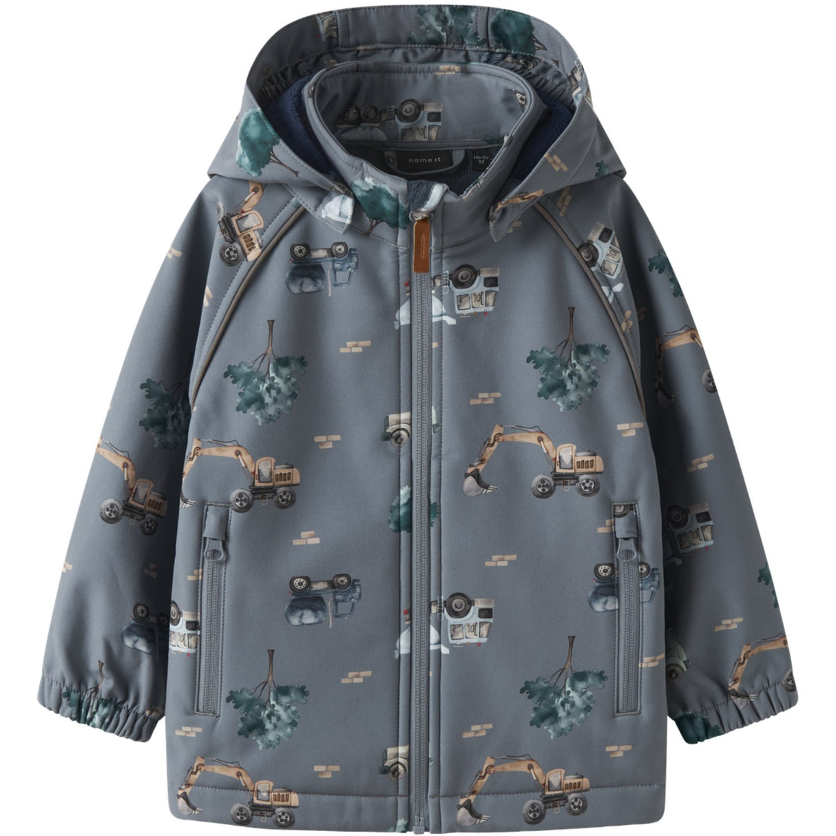 Name It Flint Stone Work Truck Nmmalfa08 Softshell Jacket Aop 1Fo