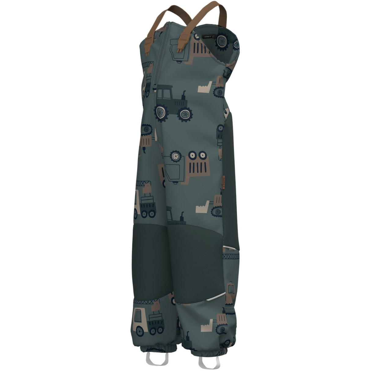 Name It Balsam Green Machines Nmmalfa08 Softshell Bib Pants Aop Fo