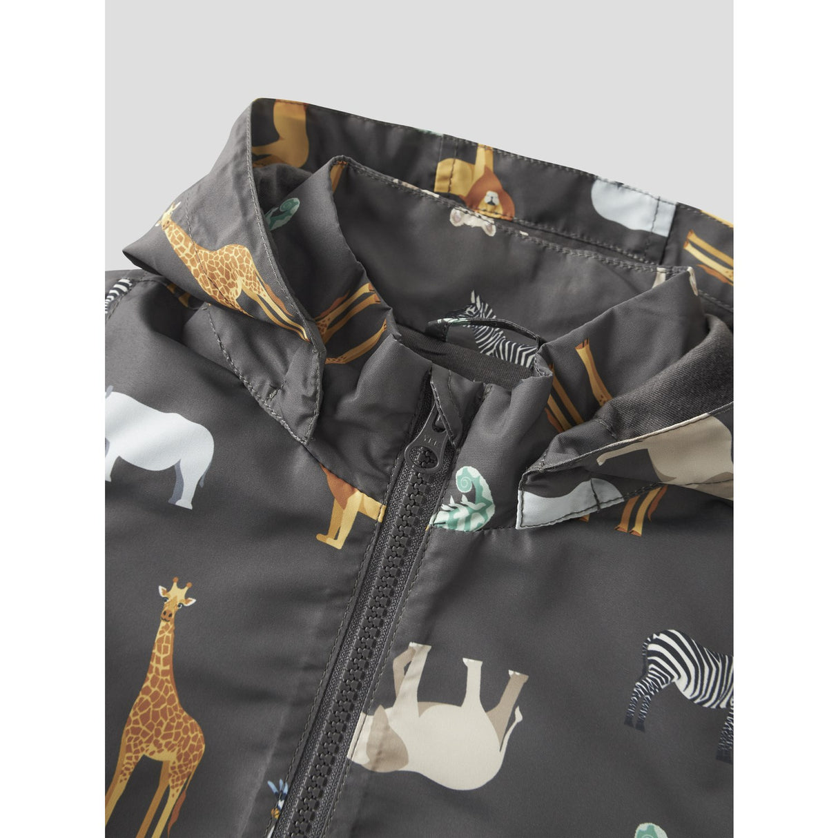 Name It Blackened Pearl 5 Safari Nmmmax Jacket Li Aop Noos