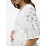 Mama;licious Snow White Mlangia Tess 24 Jrs Wrap Top 2F