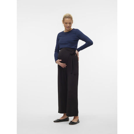 Mama;licious Black Mlgiovanna Jrs 78 Pants Hw A.