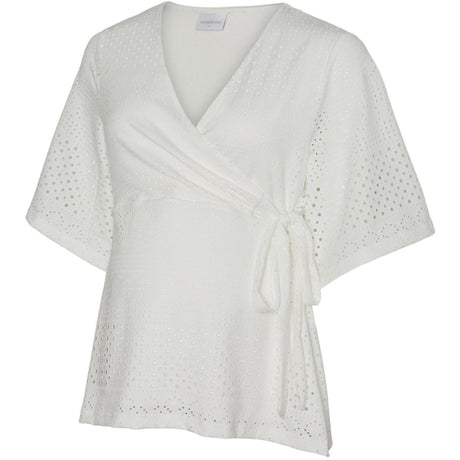 Mama;licious Snow White Mlangia Tess 24 Jrs Wrap Top 2F