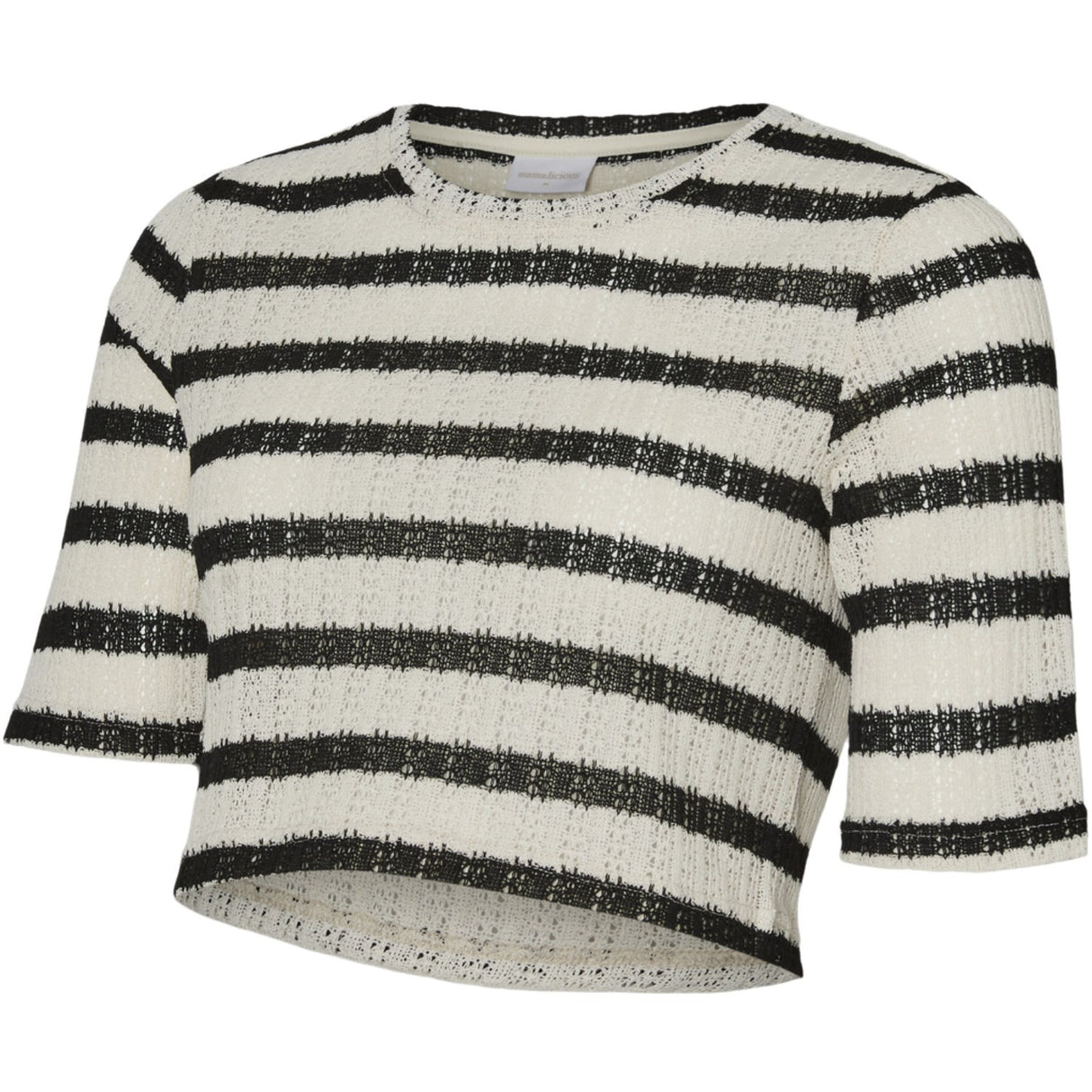 Mama;licious Birch Black Mlshayla 24 Crop Jrs Top