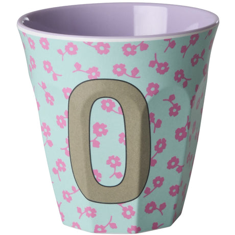 Rice Flowers Medium Melamine Cup With The Letter O
