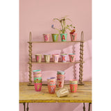 Rice Flowers Medium Melamine Cup With The Letter T