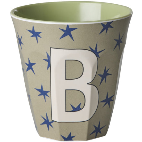 Rice Flowers Medium Melamine Cup With The Letter B