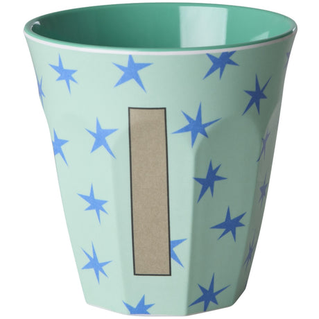 Rice Flowers Medium Melamine Cup With The Letter I
