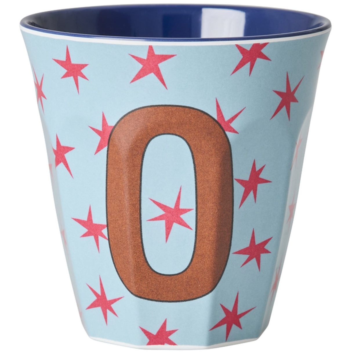 Rice Flowers Medium Melamine Cup With The Letter O