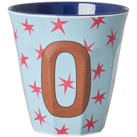 Rice Flowers Medium Melamine Cup With The Letter O