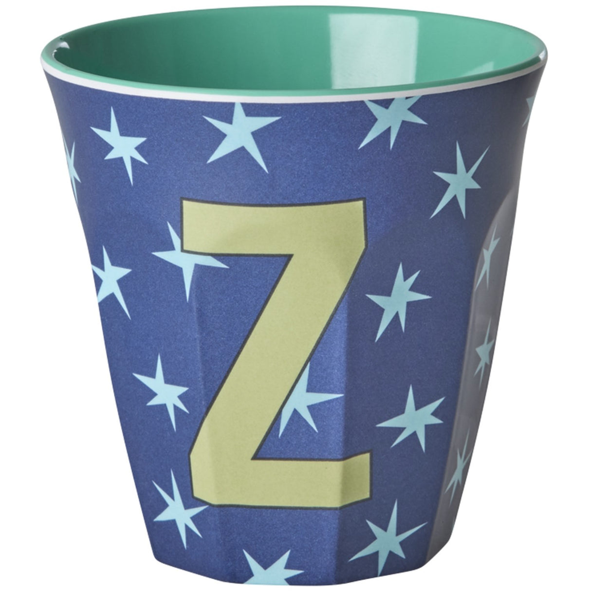 Rice Flowers Medium Melamine Cup With The Letter Z