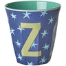 Rice Flowers Medium Melamine Cup With The Letter Z