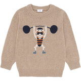 Hust & Claire Biscuit Pelle Knit Strong Man