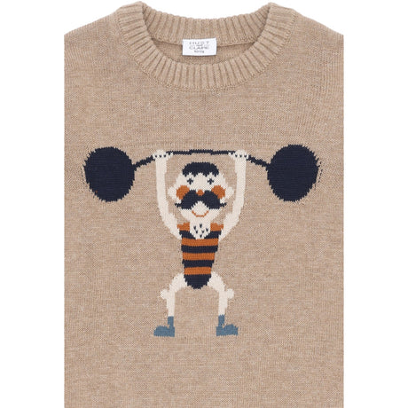 Hust & Claire Biscuit Pelle Knit Strong Man