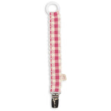 Konges Sløjd Bubblegum Check 2 Pack Pacifier Strap