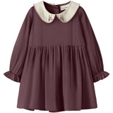 Lil'Atelier Catawba Grape Nmfrebel Ls Dress Solid Lil