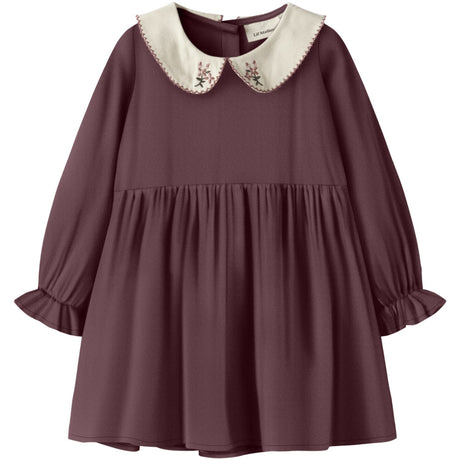 Lil'Atelier Catawba Grape Nmfrebel Ls Dress Solid Lil