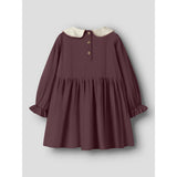 Lil'Atelier Catawba Grape Nmfrebel Ls Dress Solid Lil