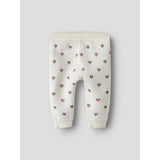 Lil'Atelier Turtledove Sepia Tint Nbfsaran Knit Pants Heart Lil