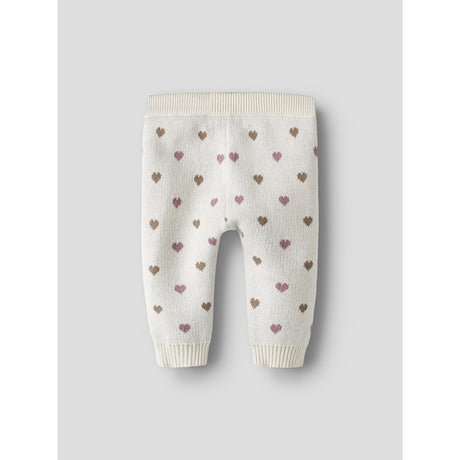 Lil'Atelier Turtledove Sepia Tint Nbfsaran Knit Pants Heart Lil