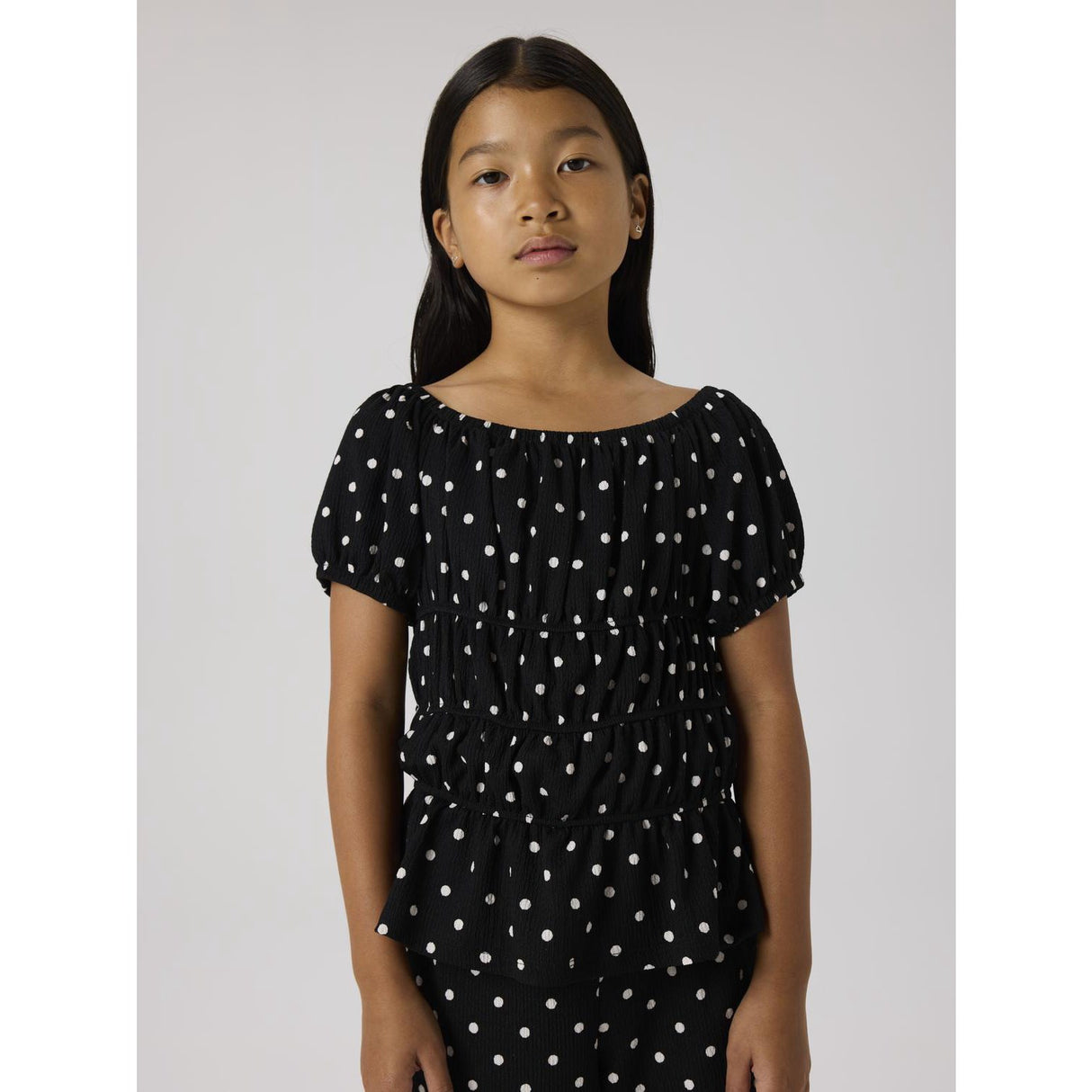 Name It Black Nkfrachel Ss Top