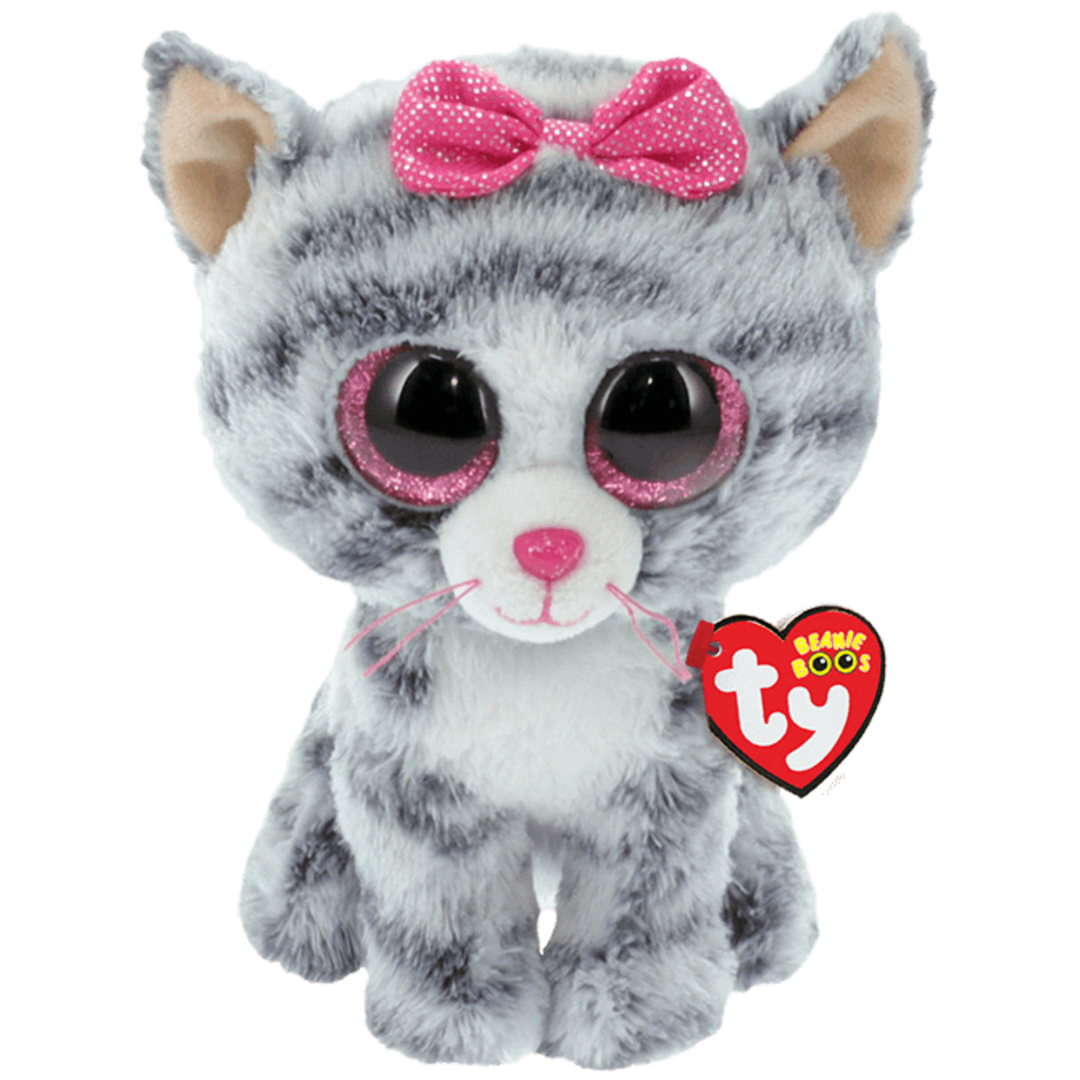 TY Beanie Boos Kiki - Grey Cat Reg