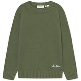 Les Deux Kids Chive Green Brad Roundneck Knit Kids