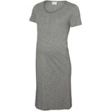 Mama;licious Chalk Pink Light Grey Melange Mlmira Jrs Nightgown 2F 2-P Noos
