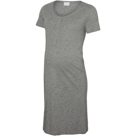 Mama;licious Chalk Pink Light Grey Melange Mlmira Jrs Nightgown 2F 2-P Noos