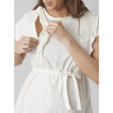 Mama;licious Snow White Crochet Mlalisa Mary Cap Jrs Top 2F. Noos